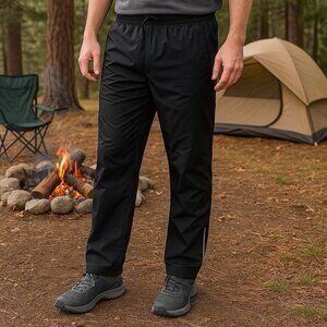 5OAKS Rain Waterproof Rain Over Pants Outdoors Athletic Comfort Unisex M